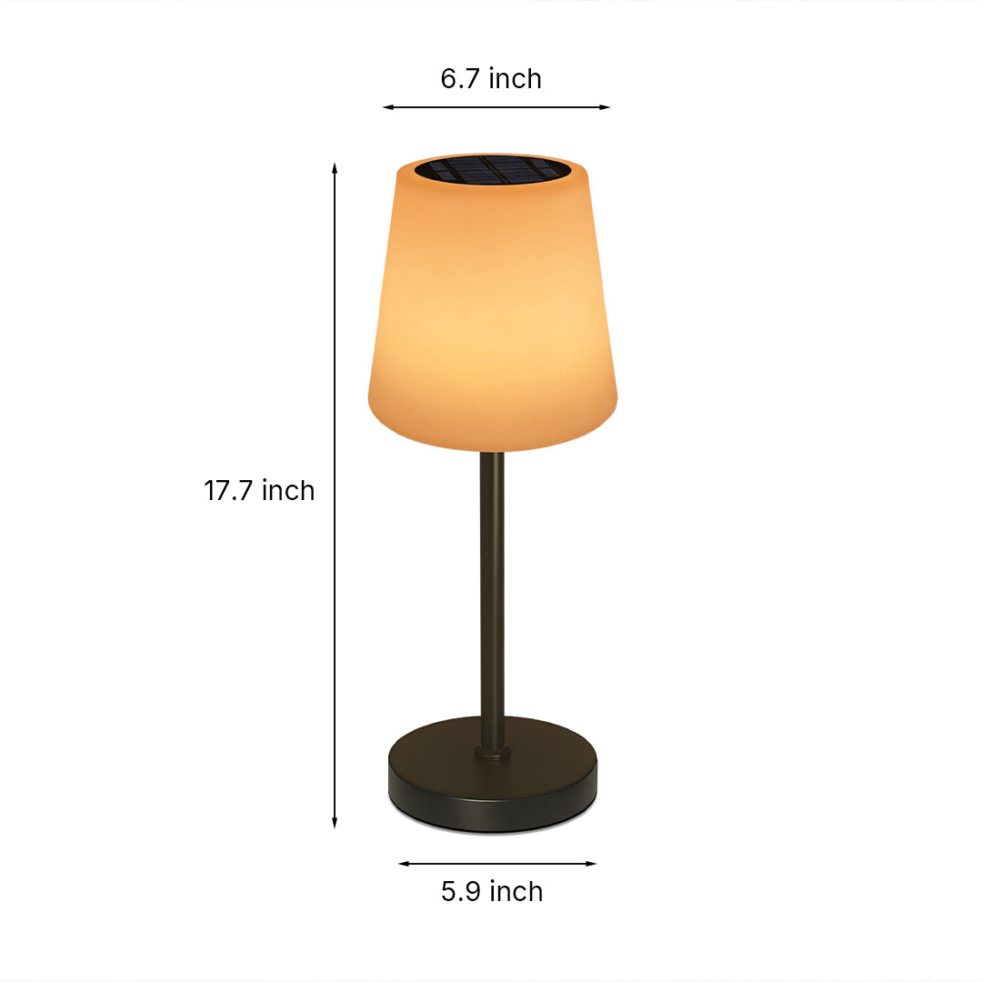 Waterproof Solar-Powered Smart Desk Lamp with Remote Control
