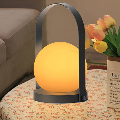 Opal RGB Mini Globe Table Lamp with Remote Control – LED Color-Changing Rechargeable Accent Light