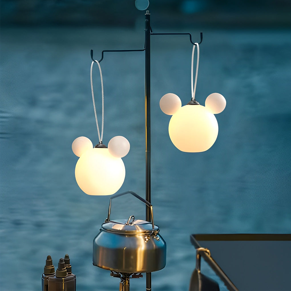 Cute Cartoon 3D Animal Lights - Waterproof, USB Rechargeable Outdoor Hanging Lights