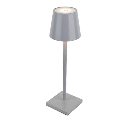 Top Hat Aluminum Touch Table Lamp – Rechargeable Battery-Operated Cordless Accent Light in 6 Finishes