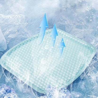 Cooling Gel Car Seat Cushion – Non-Slip Pressure Relief Seat Pad for Car, Office Chair & Wheelchair