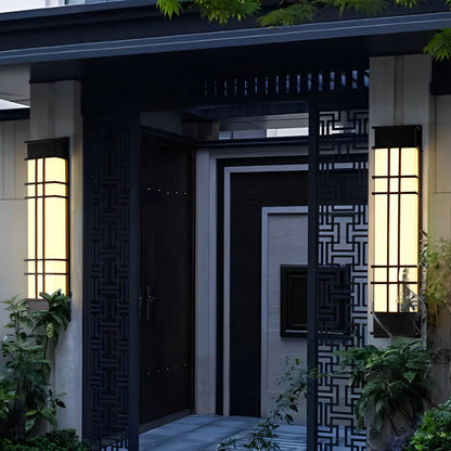 Outdoor Wall Sconce Black Retro Waterproof LED Light