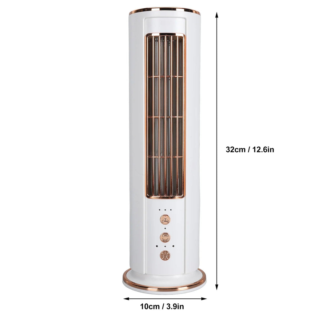 Bladeless Desktop Fan with Remote Control - Quiet Air Conditioner Fan for Home Office Desk