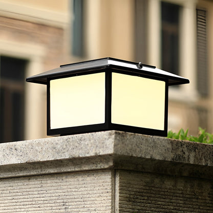 [Open-Box] Square Three Step Dimming LED Waterproof Solar Fence Post Lights
