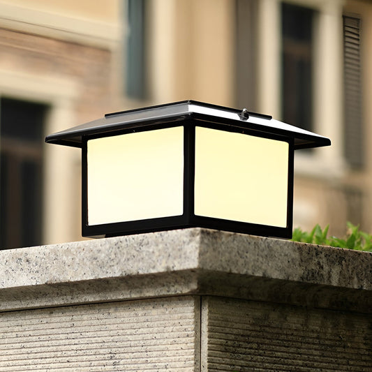 [Open-Box] Square Three Step Dimming LED Waterproof Solar Fence Post Lights