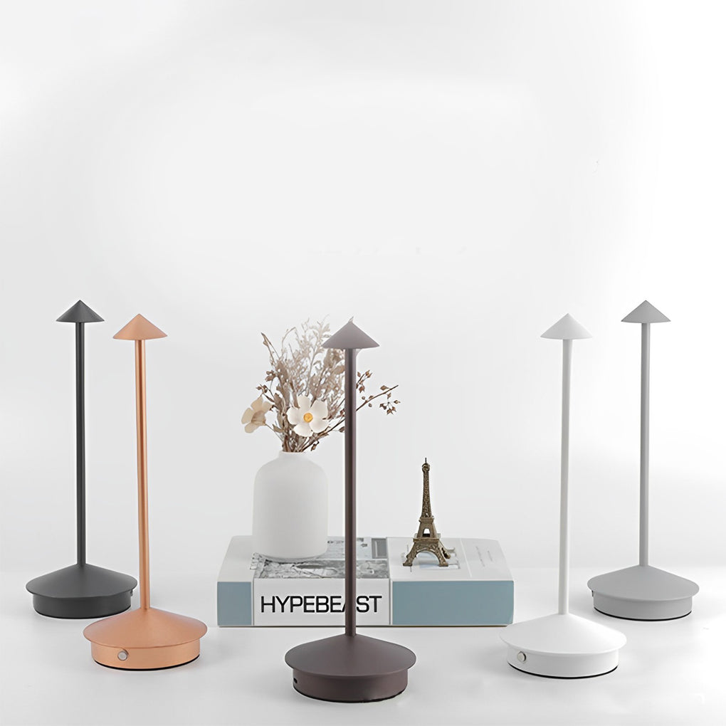 Mini Triangle LED Table Lamp – Dimmable Geometric Desk Light for Bedroom, Office & Modern Interiors