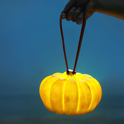Portable Resin Pumpkin LED Garden Light – USB-Rechargeable Waterproof Outdoor Decorative Lamp