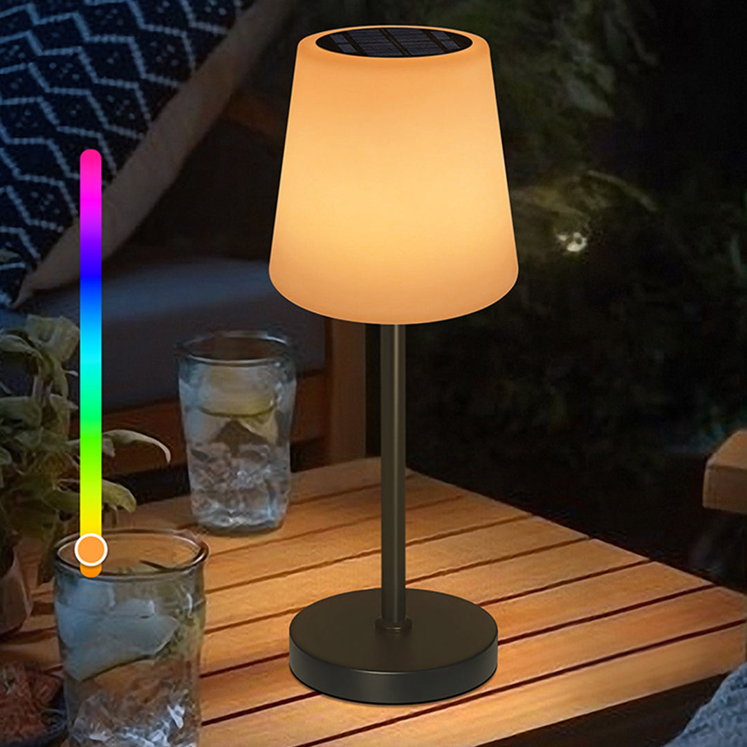 Waterproof Solar-Powered Smart Desk Lamp with Remote Control