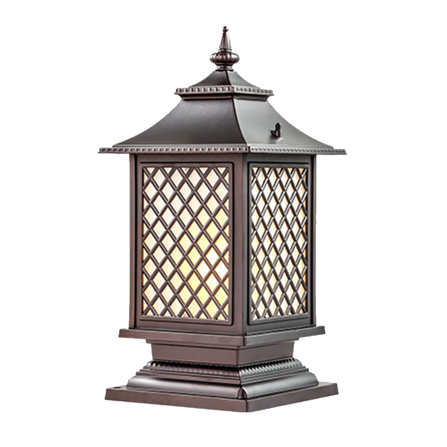Pillar Light Fixtures Waterproof Three Color Temperature Adjustable