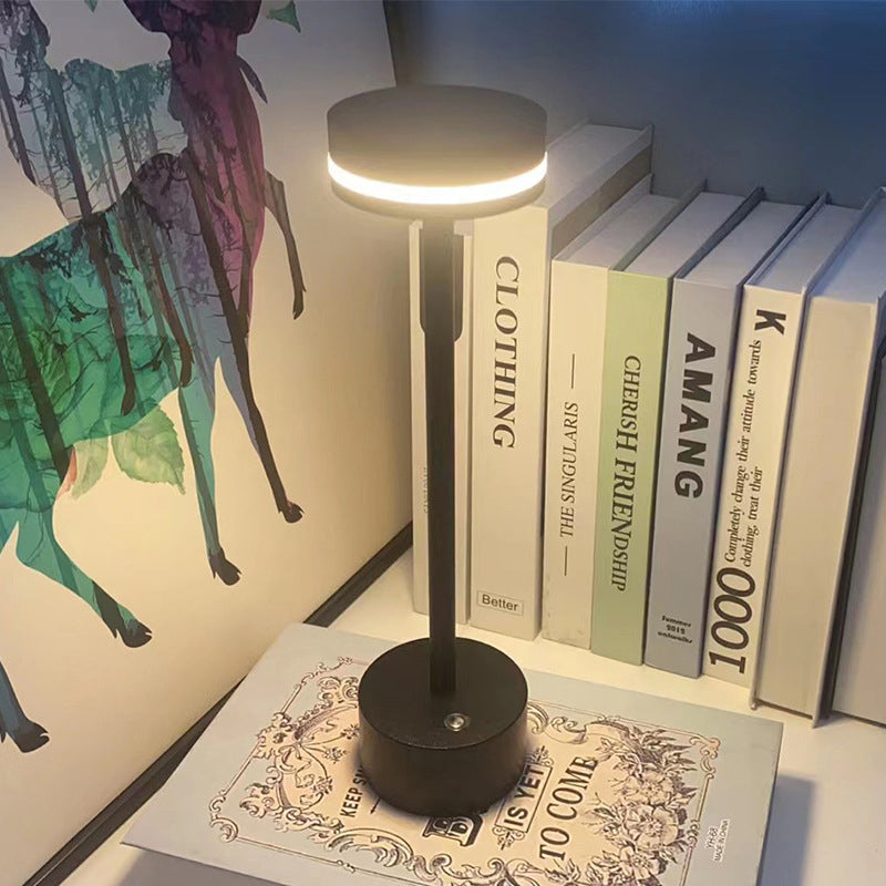 Rechargeable Portable Rod Table Lamp – 3-Step Dimmable LED Mood Light for Bedroom, Desk & Bar