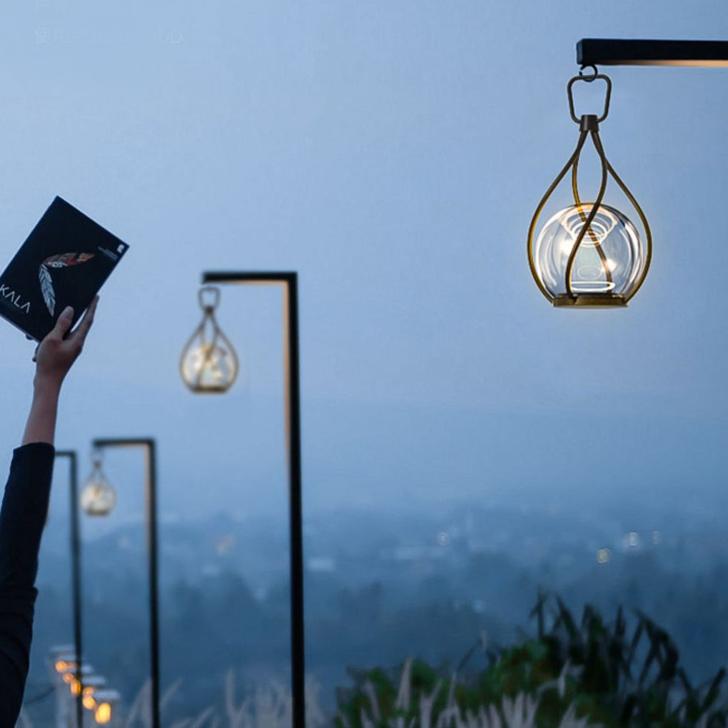 Creative Metal LED Night Light – Waterproof USB-Rechargeable Stainless Steel Portable Outdoor Lamp