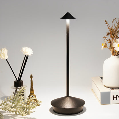 Mini Triangle LED Table Lamp – Dimmable Geometric Desk Light for Bedroom, Office & Modern Interiors