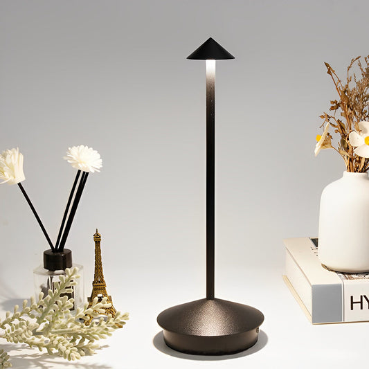 Mini Triangle LED Table Lamp – Dimmable Geometric Desk Light for Bedroom, Office & Modern Interiors