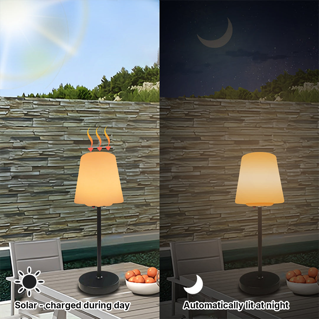 Waterproof Solar-Powered Smart Desk Lamp with Remote Control