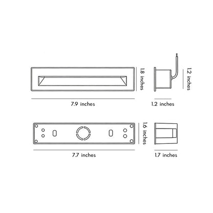 Deck Lights for Steps Modern Minimalist Embedded Outdoor Step Lights
