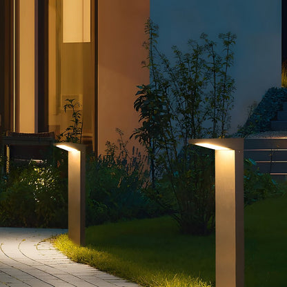 L Bollard Light Low Voltage Solar LED Outdoor Landscape Light