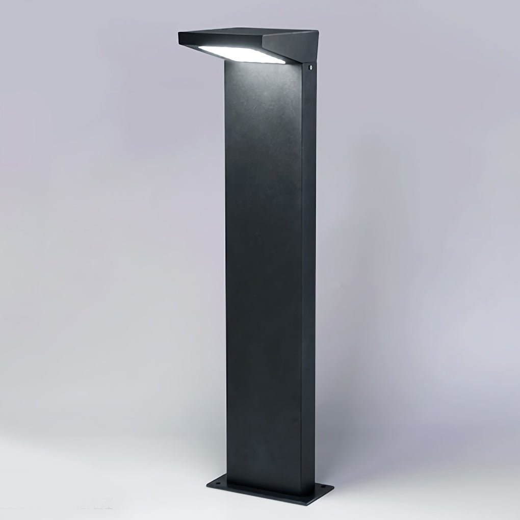 L Bollard Light Low Voltage Solar LED Outdoor Landscape Light