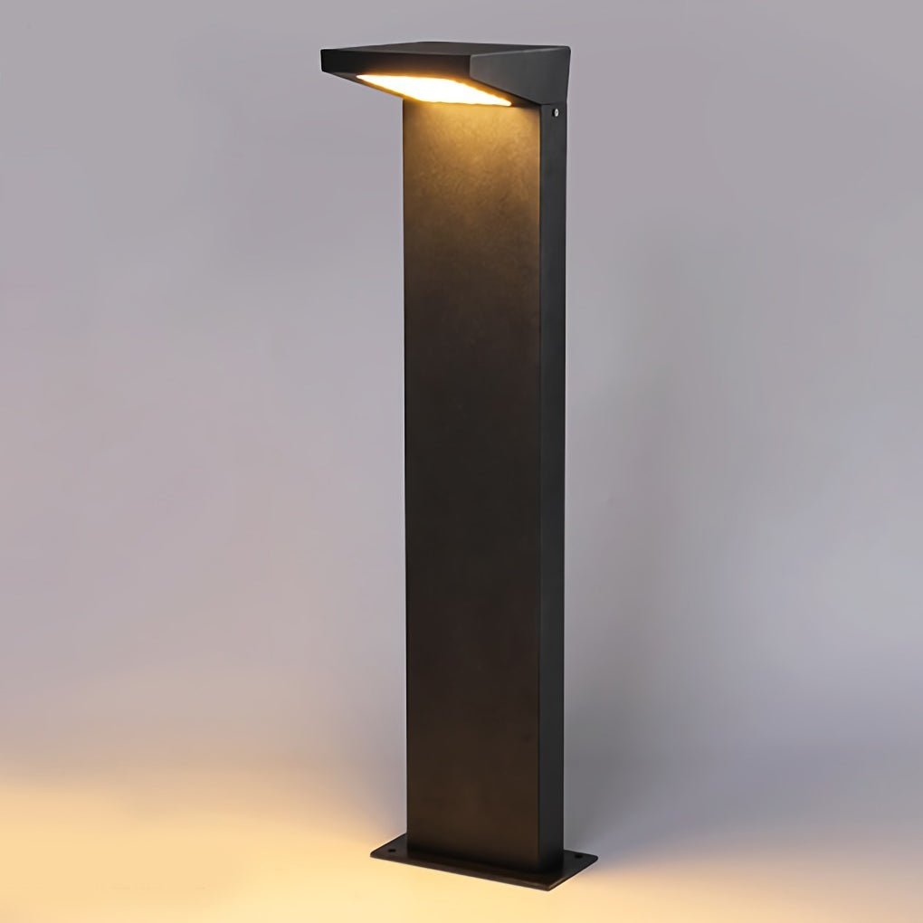 L Bollard Light Low Voltage Solar LED Outdoor Landscape Light