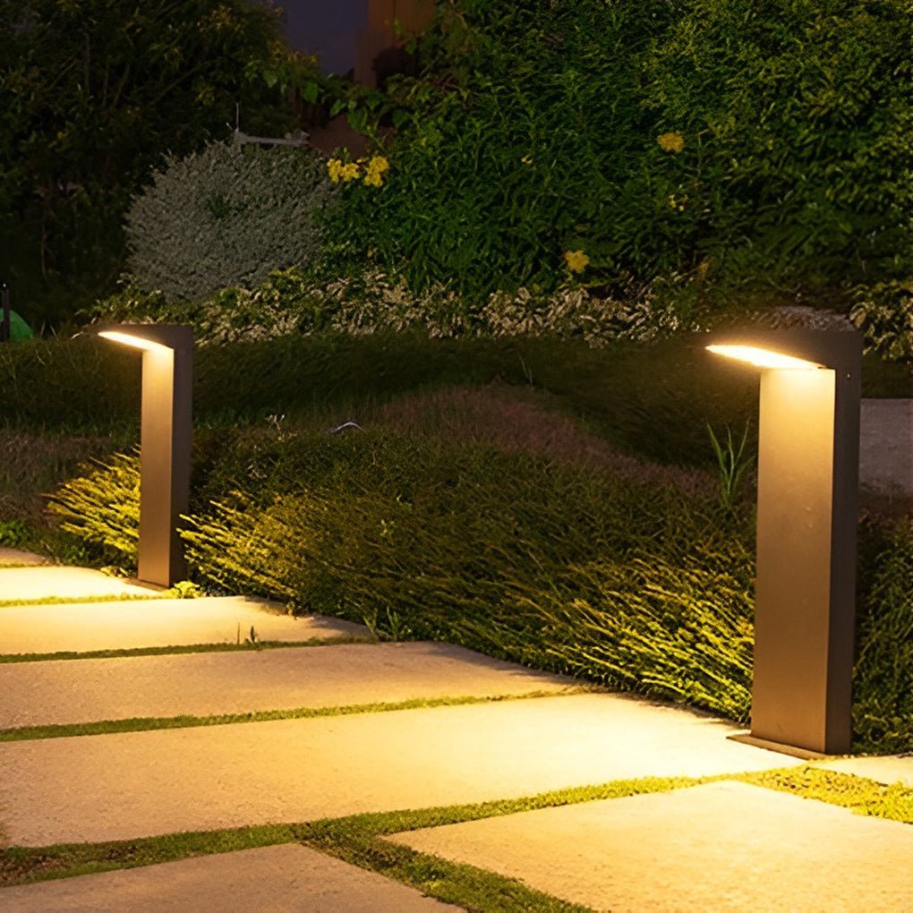 L Bollard Light Low Voltage Solar LED Outdoor Landscape Light
