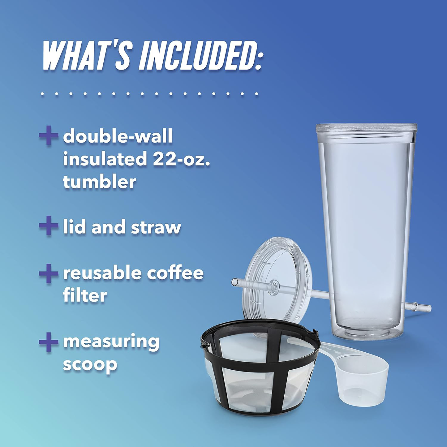 Iced Coffee Maker Machine – Fast Cold Brew Coffee Maker for Home Iced Coffee & Cold Drinks