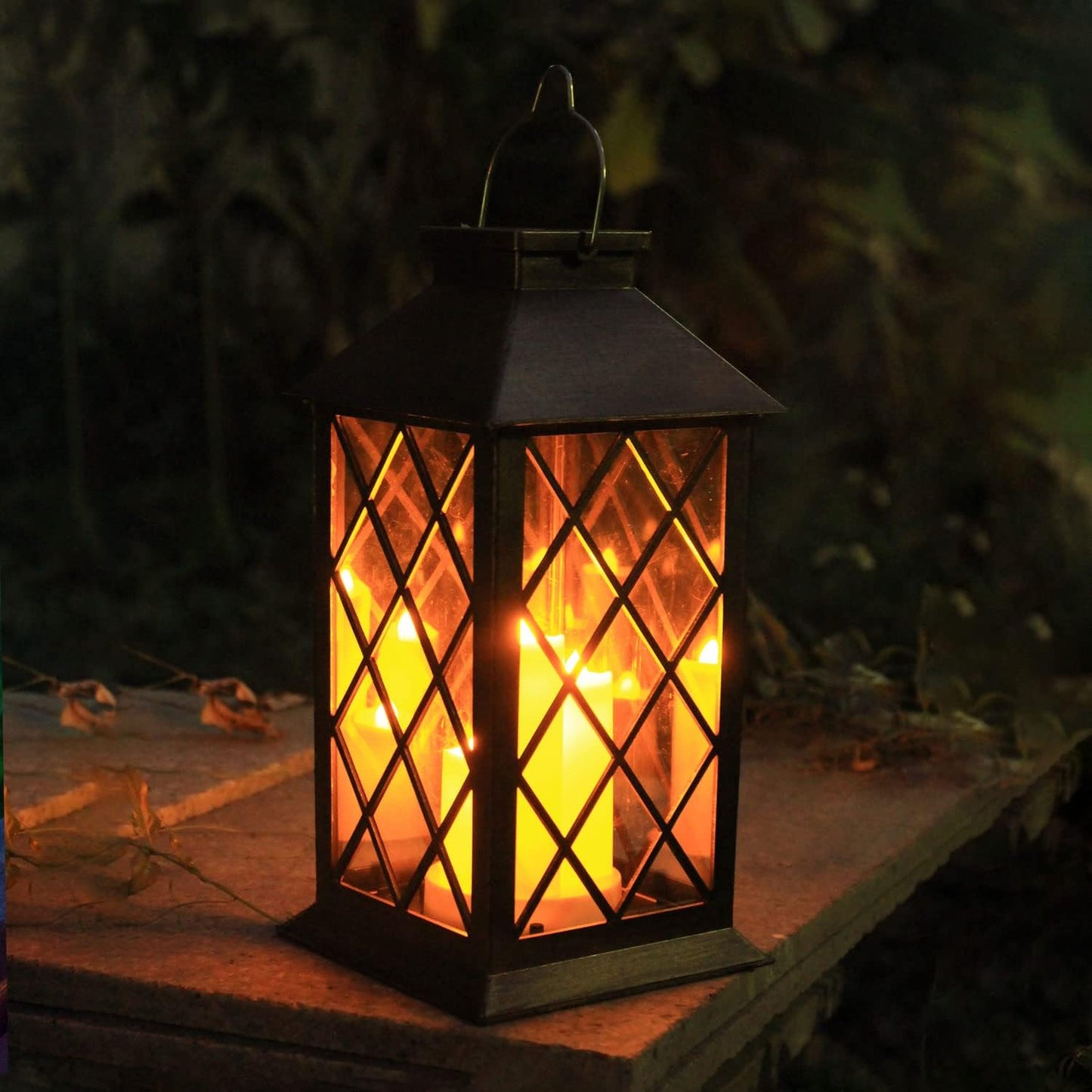 Solar LED Garden Hanging Lantern – All-Weather Decorative Outdoor Lamp for Patio, Yard, Fence & Pathway