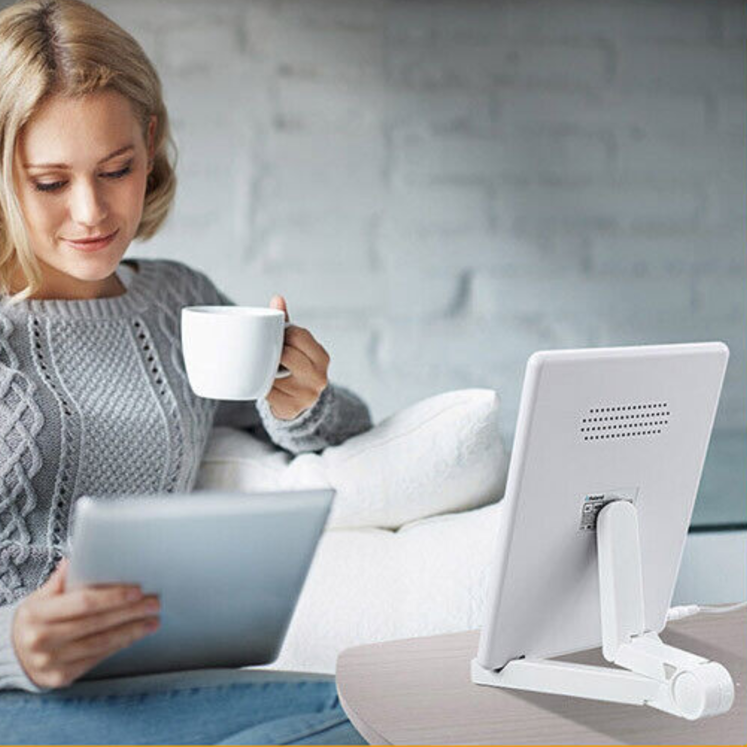 SAD Light Therapy Lamp 10000 Lux - UV-Free Sun Lamp for Seasonal Depression Energy Mood Boost