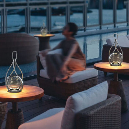Creative Metal LED Night Light – Waterproof USB-Rechargeable Stainless Steel Portable Outdoor Lamp