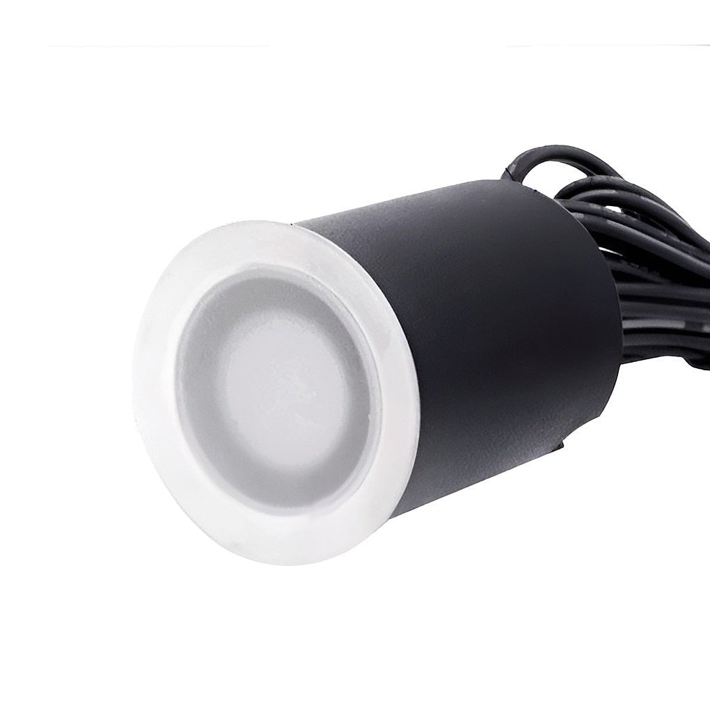 Solar Powered Well Lights Modern Black In-Ground LED Lights