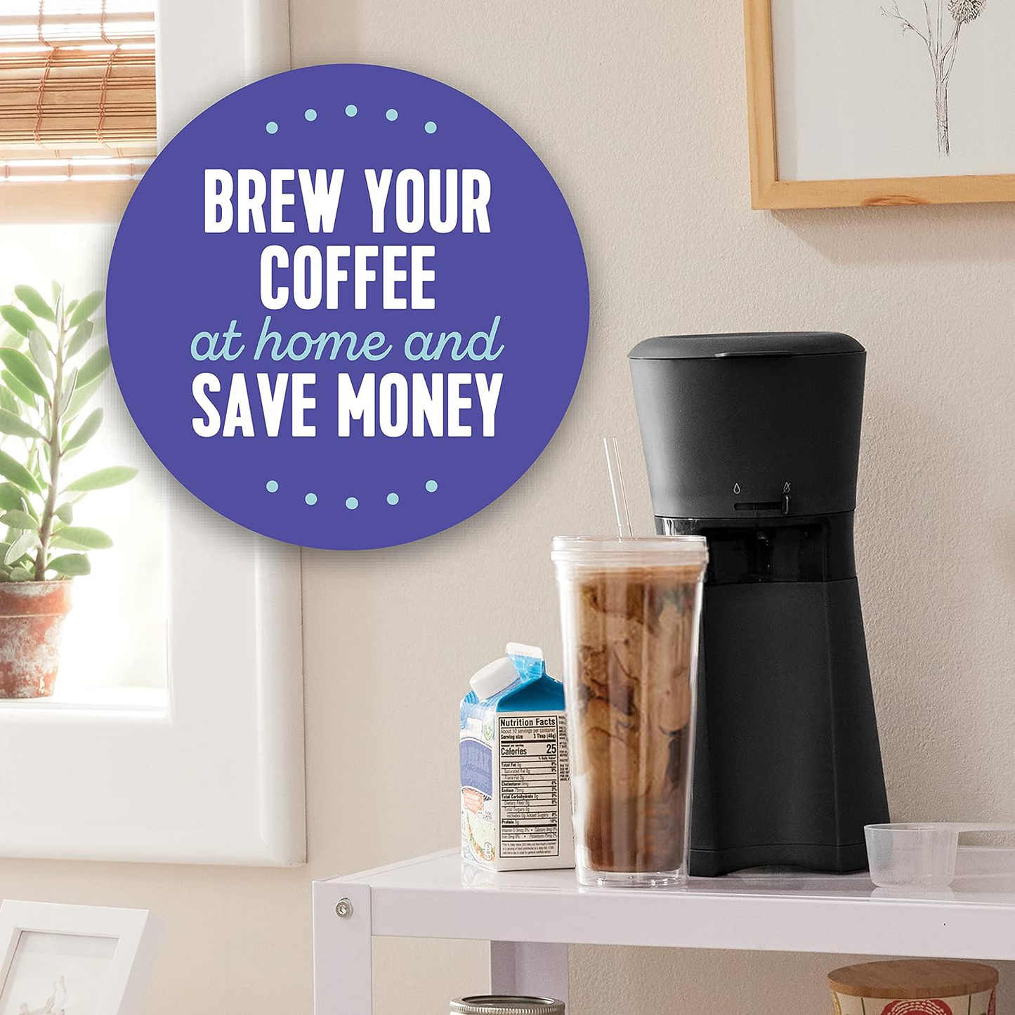 Iced Coffee Maker Machine – Fast Cold Brew Coffee Maker for Home Iced Coffee & Cold Drinks
