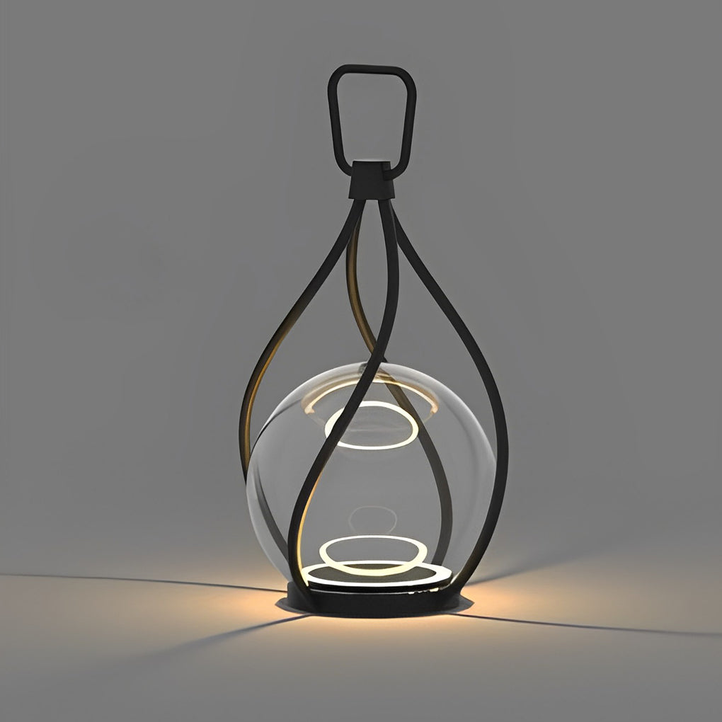 Creative Metal LED Night Light – Waterproof USB-Rechargeable Stainless Steel Portable Outdoor Lamp