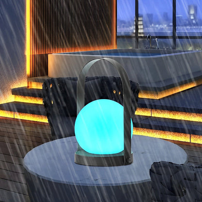 Opal RGB Mini Globe Table Lamp with Remote Control – LED Color-Changing Rechargeable Accent Light