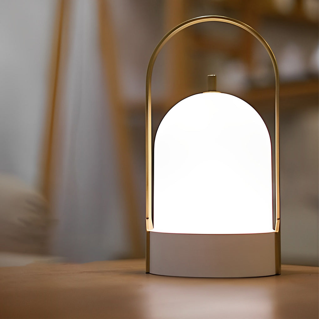Indoor & Outdoor Portable LED Lantern – Modern Rechargeable Tabletop Ambient Light for Home & Patio