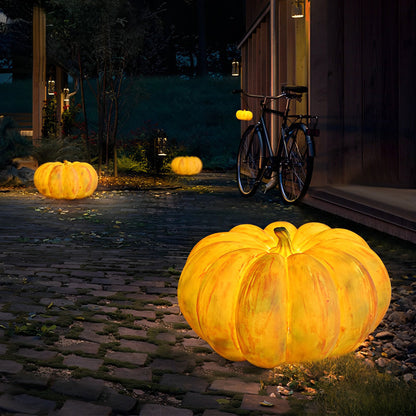 Portable Resin Pumpkin LED Garden Light – USB-Rechargeable Waterproof Outdoor Decorative Lamp