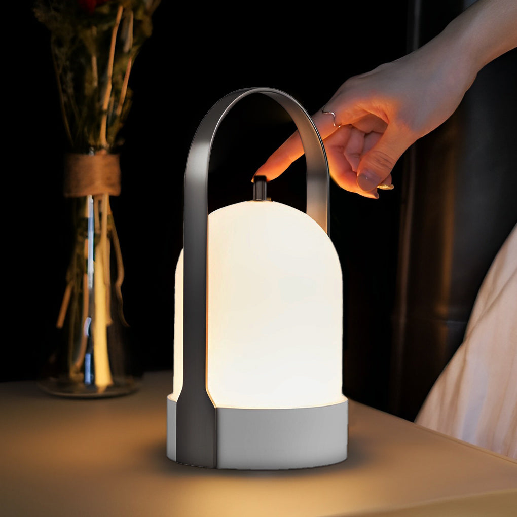 Indoor & Outdoor Portable LED Lantern – Modern Rechargeable Tabletop Ambient Light for Home & Patio