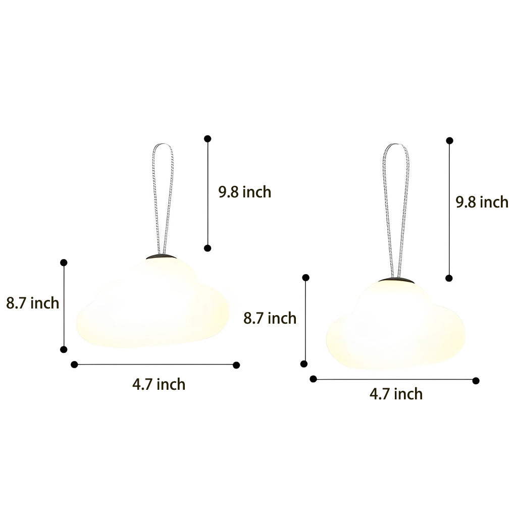 Waterproof Cloud-Shaped USB Rechargeable Outdoor Hanging Lights – Creative LED Patio & Courtyard Lamp