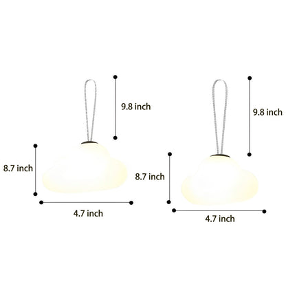 Waterproof Cloud-Shaped USB Rechargeable Outdoor Hanging Lights – Creative LED Patio & Courtyard Lamp