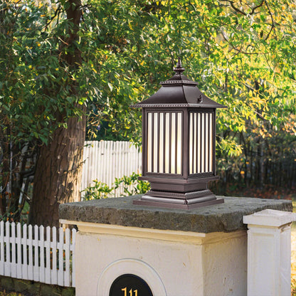 Pillar Light Fixtures Waterproof Three Color Temperature Adjustable