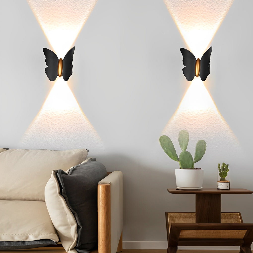 Butterfly Wall Lamp up & down LED Waterproof Outdoor Light