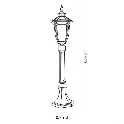 Post Lights for Garden Traditional European Style Waterproof Lamp