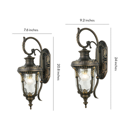 Outdoor Light Fixtures Wall Mounted European-Style Vintage Light