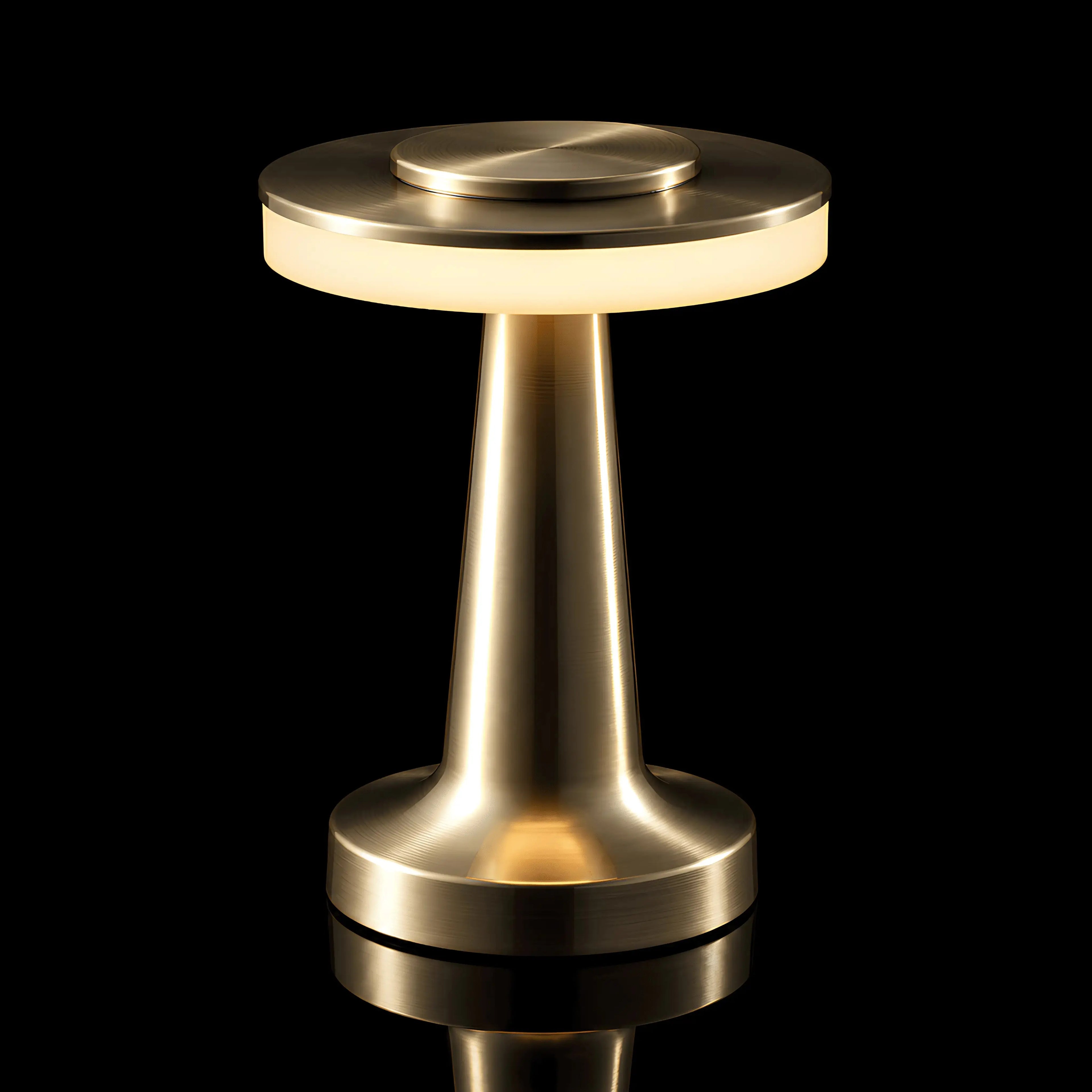 Rechargeable Metal Desk Lamp Touch Dimmable LED Table Lamp Cordless Bedside Light