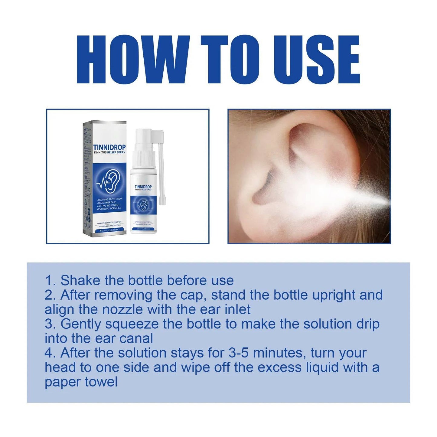 2 Set Tinnitus Ringing Ears Drops