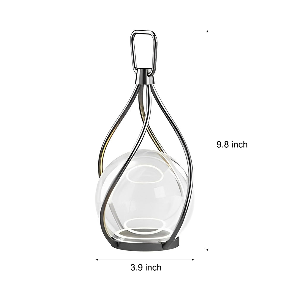 Creative Metal LED Night Light – Waterproof USB-Rechargeable Stainless Steel Portable Outdoor Lamp