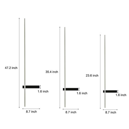 Strip Wall Lighting Modern Linear LED Waterproof Black Light