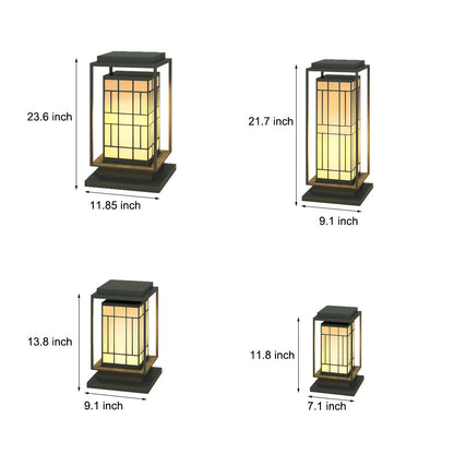 Asian Inspired Solar Path Lights Elegant Retro LED Decor for Outdoor Spaces