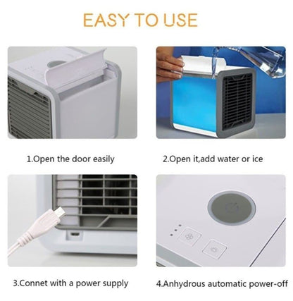 3-in-1 Portable Evaporative Cooler – Personal Air Cooler, Humidifier & Purifier