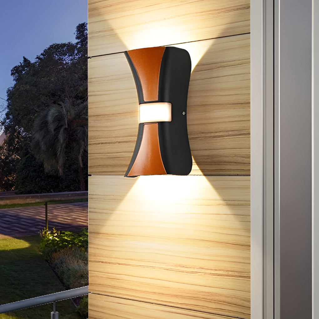 Hourglass Wall Light Waterproof up and down Modern LED Light