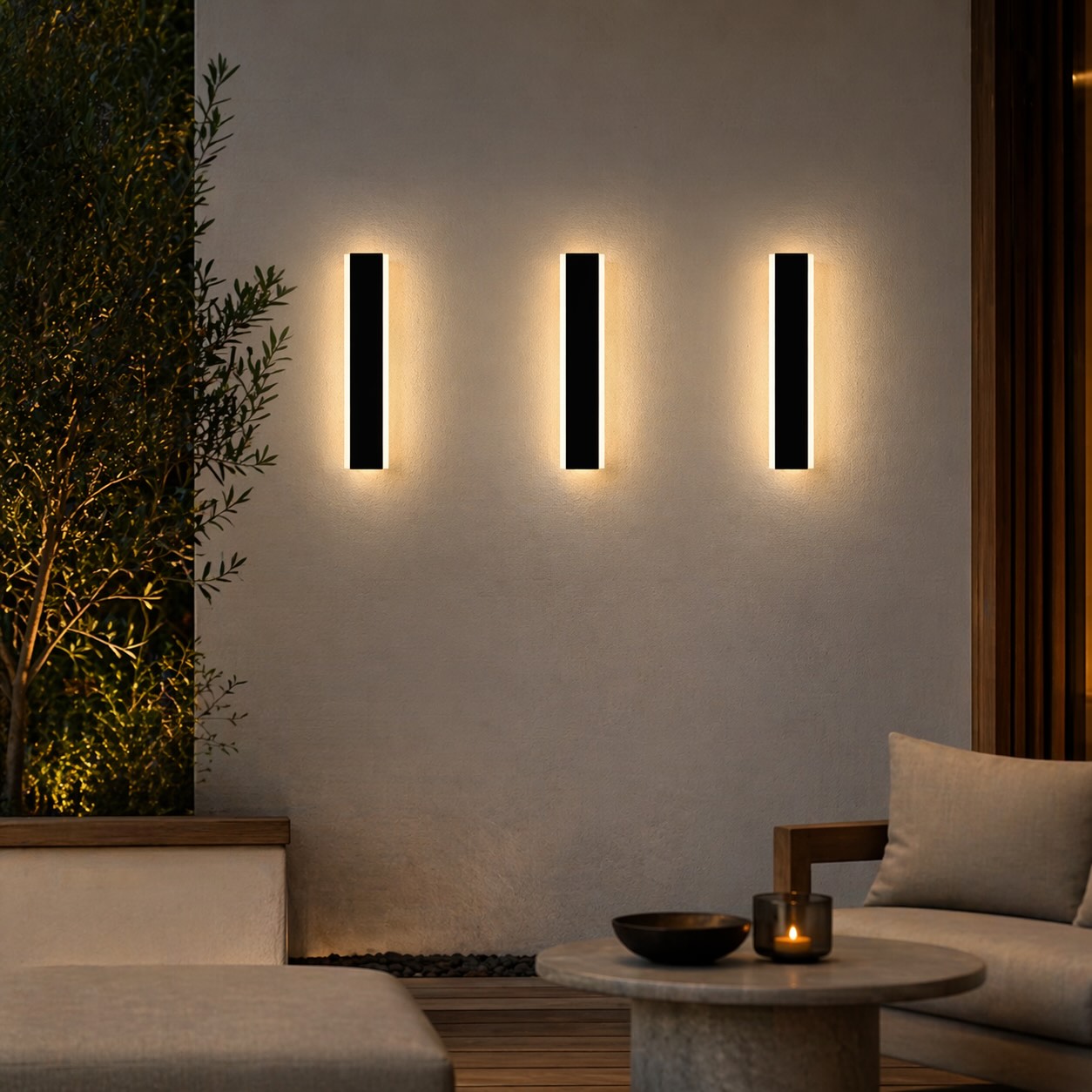 Outdoor Home Wall Sconce Light Dimmable - IP65 Waterproof Exterior Wall Light Fixture Aluminum for Porch Patio Garage Wholesale