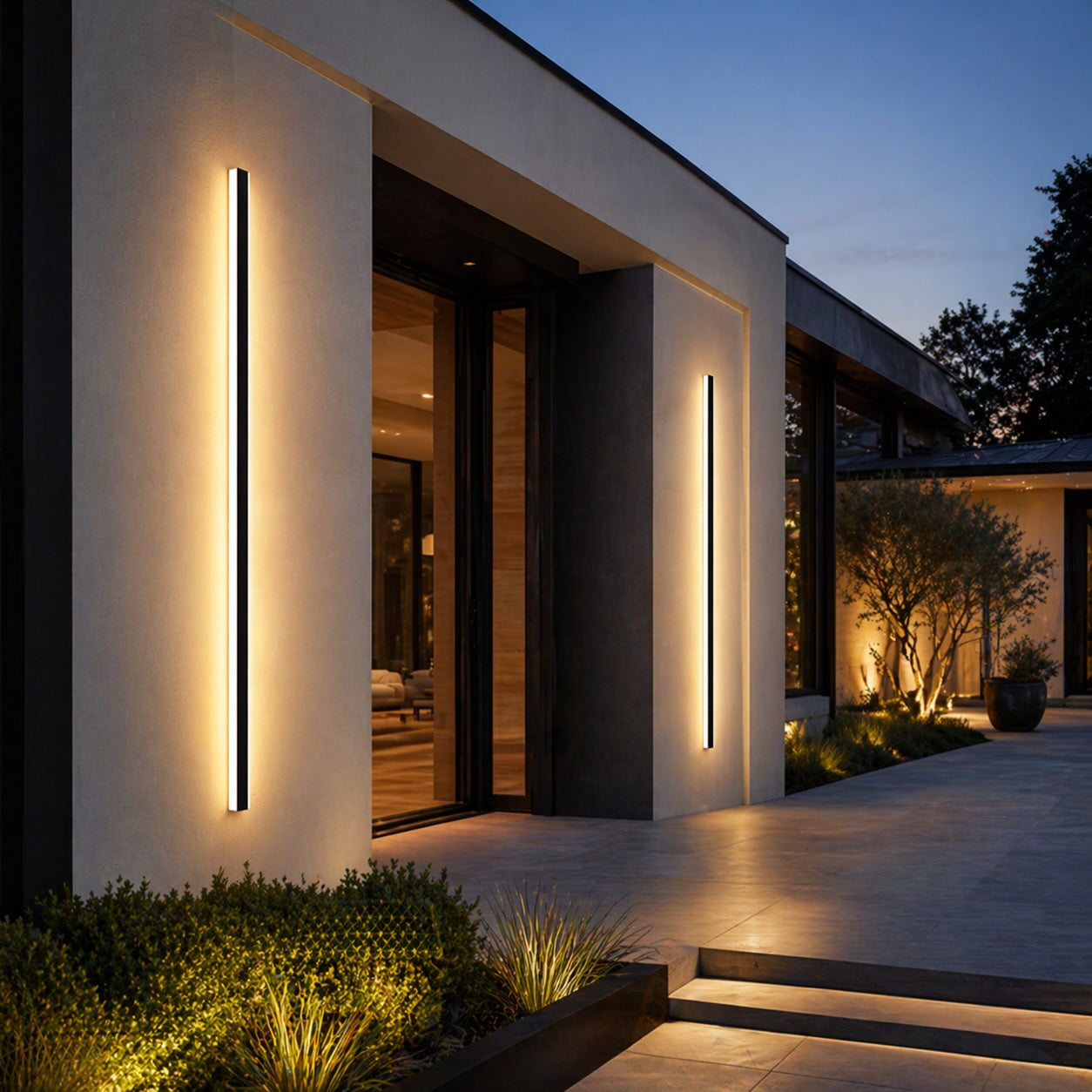 Outdoor Home Wall Sconce Light Dimmable – IP65 Waterproof Aluminum Exterior Wall Light for Porch, Patio & Garage