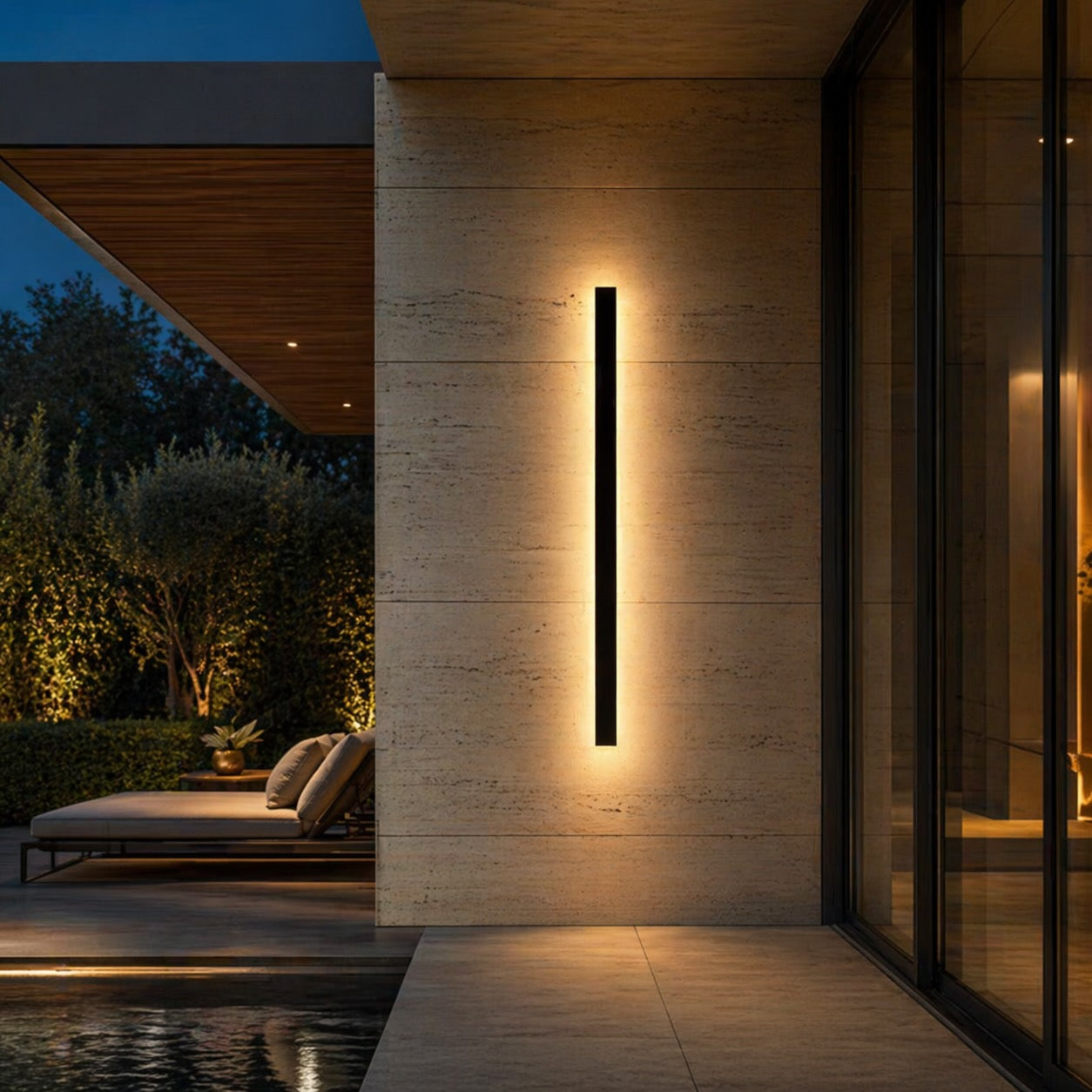 Outdoor Home Wall Sconce Light Dimmable – IP65 Waterproof Aluminum Exterior Wall Light for Porch, Patio & Garage